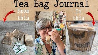 Tea Bag art journal step by step process