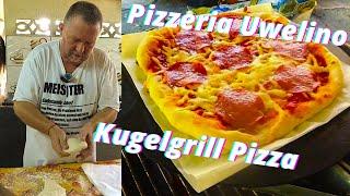 Pizza vom Pizzastahl aus dem Kugelgrill. Wie geht das? Wie ist die Temperatur? Heute kocht der Chef