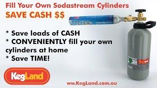 How to Fill Your Own Sodastream Cylinders/Bottles at Home - Save Cash - More Convenient