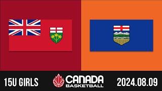 2024 Canada Basketball Nationals  15U GIRLS SEMI-FINAL: Ontario v Alberta [Aug 9, 2024]