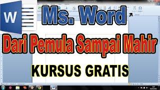 Tutorial Word dari Pemula sampai mahir - Kursus Gratis #komputermendoan @BudiKomputer