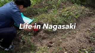 Life in Nagasaki, Japan / Farming, Walking Down the Hillside into Town – A Day Full of Eating Out