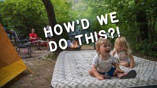 Tent Camping With Kids for the First Time // A Tent Tour & Glamping?!