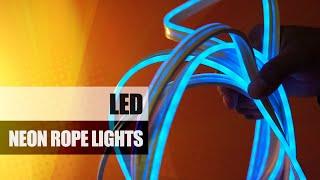 Overview & DEMO: Neon Rope Lights, Flexible Led Rope Lights Control with App/Remote, Multiple Modes