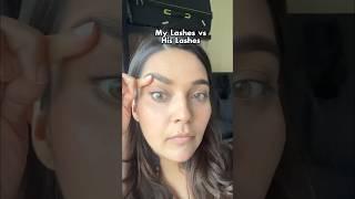 My Lashes Vs his Lashes  who won ???