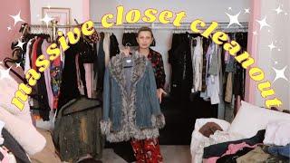 THRIFTED CLOSET TOUR  - MASSIVE CLOSET DECLUTTER