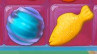 Candy Crush Jelly: CRAZY COLORING BOMB & FISH MATCHED COMBO!!