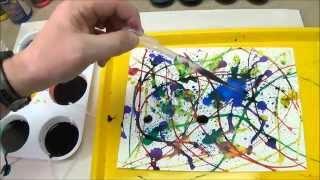 Jackson Pollock-Inspired Action Painting - Project #31