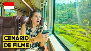 COMO É VIAJAR NO INCRÍVEL TREM PANORÂMICO NA INDONÉSIA