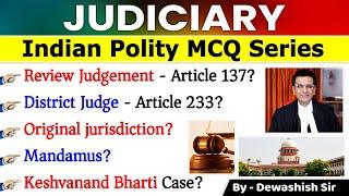 Supreme Court & High Court MCQ | Polity MCQ Series | Expected Polity Question | Polity Gk |Dewashish