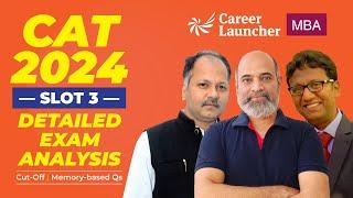 CAT 2024 LIVE Analysis | Slot-3 Answer Key, Difficulty Level & Cut-offs Revealed!