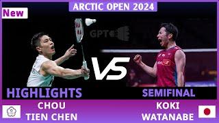 Wow, Adrenaline Rush! 周天成 CHOU Tien Chen Vs 渡邉 航貴 Koki WATANABE |Arctic Open 2024|