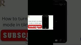 how to enable dark mode on tiktok 2024/Tech info subscribe to the channel and like the video