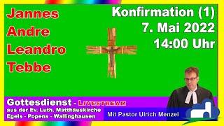 Konfirmation (1) am 7. Mai 2022 – 14:00 Uhr