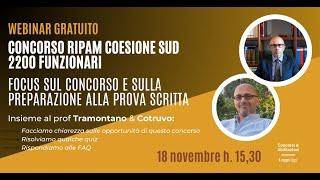 Concorso Coesione Sud 2200 Funzionari: tutte le info sul bando e su come superare le prove