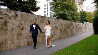 Ryan + Theresa's Stylish Wedding at The Nasher Sculpture Center in Downtown Dallas