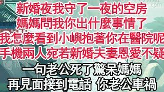 新婚夜我守了一夜的空房，媽媽問我你出什麼事情了，我怎麼看到小嶼抱著你在醫院呢，手機兩人宛若新婚夫妻恩愛不疑，一句老公死了驚呆媽媽，再見面接到電話 你老公車禍【顧亞男】【高光女主】【爽文】【情感】