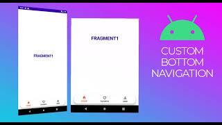 Custom bottom navigation and viewpager | Android Studio 2022