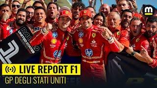 LIVE Report F1: FERRARI tra le stelle (e strisce). MAX, che difesa AUSTIN... ATA!