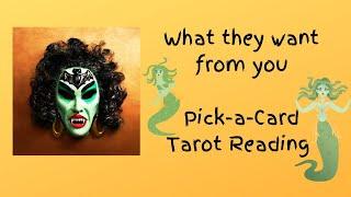 What they want from you/Pick-a-Card Tarot Reading‼️