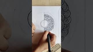 Mandala art easy #lucyrelaxingartgallery #zentanglemandalaart #mandalaartforbeginners