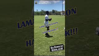 Lamar Jackson GRINDING before OTAs!!! #nfl #lamarjackson