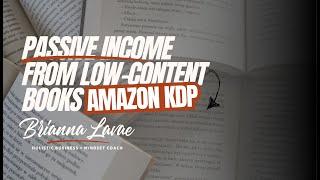 Amazon KDP Masterclass: Self-Publish & Profit from Low-Content Books