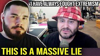 Ethan Klein LIES that he has always CALLED OUT 'Political Extremists' like Hasan