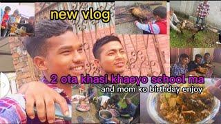 basant murari school ma masu party and mom ko birthday enjoy @Anishvlog715