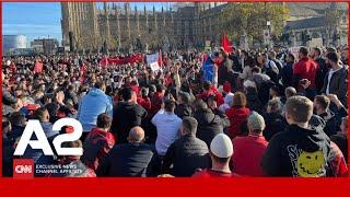 Shqiptarët protestë në Londër kundër retorikës diskriminuese