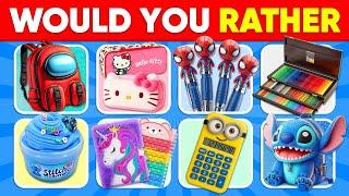 Would You Rather...? School Supplies & Stationery Edition  Moca Quiz
