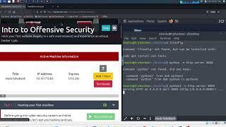 Intro to Offensive Security | tryhackme | Your first hack | aathil ducky