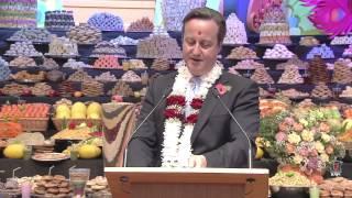 British Prime Minister David Cameron Celebrates Hindu New Year at London Mandir