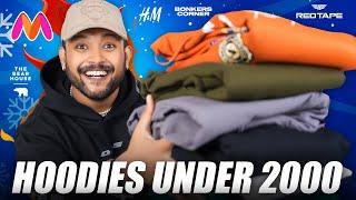 Best Hoodie/Sweatshirt Under 2000 For (Winter) Men  Myntra Hoodie Haul 2024 | ONE CHANCE