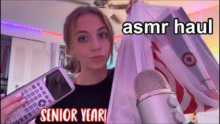 ASMR school supplies haul! ft texas instruments  senior year haul!