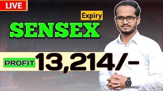 Sensex Expiry Trading / Profit 13.2K+ / 18-10-2024