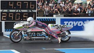 THE QUICKEST BIKE IN THE WORLD! - ERIC TEBOUL ROCKET BIKE AT SANTA POD RACEWAY