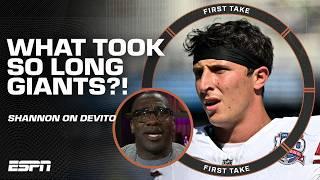  Tommy DeVito REPLACING Daniel Jones as QB1  'What took so long!?" - Shannon Sharpe | First Take