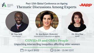 COVID-19 and Older People | Unpacking intersecting inequities affecting older women