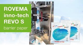 ROVEMA inno-tech REVO S: Up to 130 bags/min with Mondi 95/5 barrier paper (bag length 280 mm)