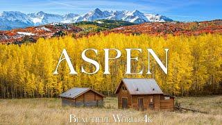 Aspen, Colorado 4K - Stunning Fall Foliage, Golden Aspens, and Majestic Mountain Views