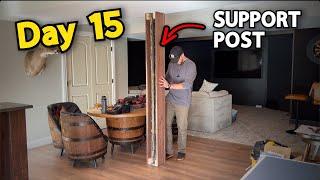 Wrapping a Basement Support Post | Home Renovations - DAY 15