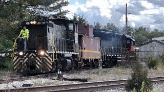 Locomotives Play Musical Train Engines; Caboose, MP15 Switcher Locomotive, Rare Locomotives In Use!