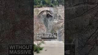 California cliff collapses, and then the video gets even wilder | #shorts #newvideo #subscribe
