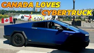 Canada Goes CRAZY Over Cybertruck! Unbelievable Public Reactions 