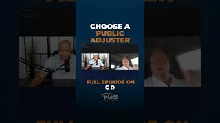 Why you should choose a Public Adjuster #Shorts #PublicAdjuster #HowTo