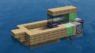 РАБОЧАЯ МОТОРНАЯ ЛОДКА в Minecraft #shorts | Майнкрафт как построить рабочую Лодку