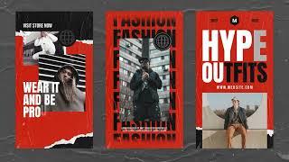 Urban Fashion Streetwear Instagram Story - Product Promo | After Effect Template