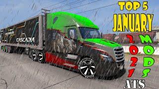 TOP 5 ATS JANUARY 2021 MODS:- American Truck Simulator Mods