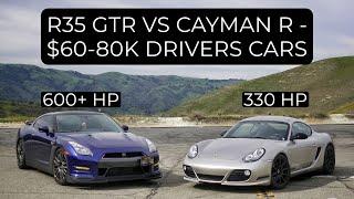 2012 Nissan GTR vs 2012 Porsche Cayman R - Head to Head Review!